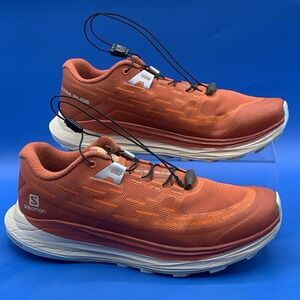 Salomon Women's Ultra Glide Mecca Red Orange Trail Running Sneakers - Size 7.5